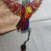 Colgante Colibrí vidrio y campana