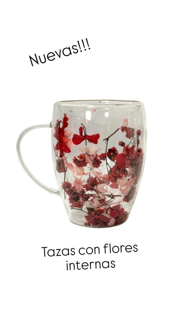Tazas con flor internas