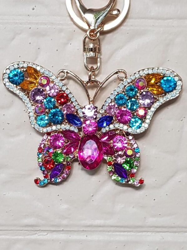 Llaveros Mariposa brillos grande