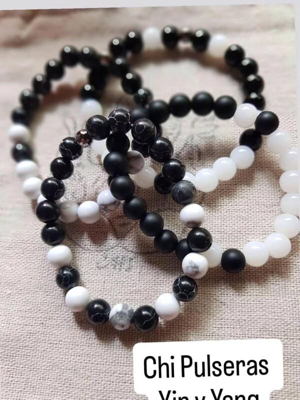 Pulseras Ying y Yang naturales