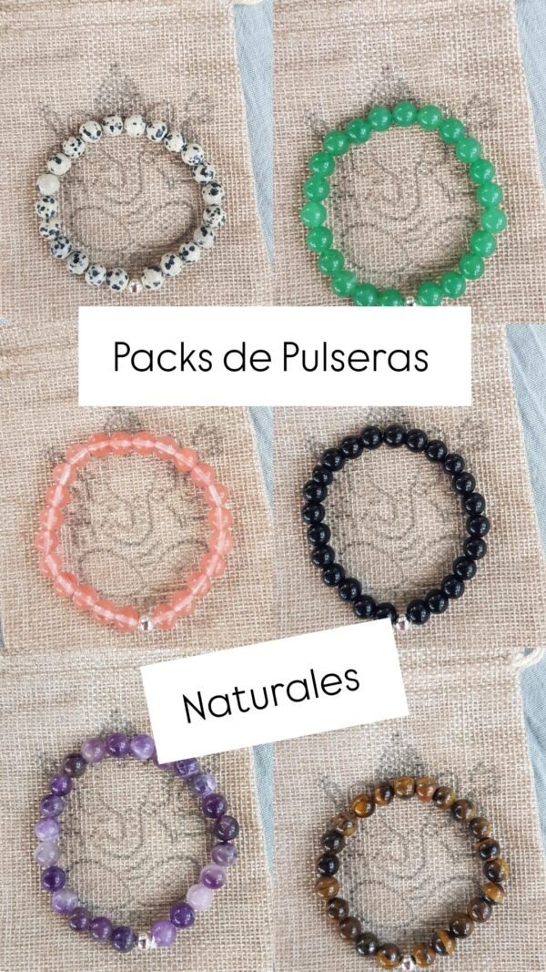 Pack Pulseras de piedras naturales Premium
