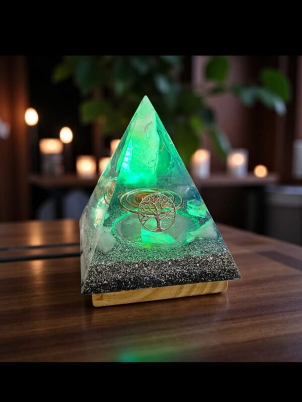 Lámparas pirámide Orgonite con filtros extra gde