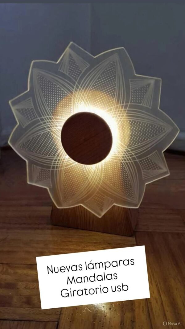 Lámparas Mandalas giratorias