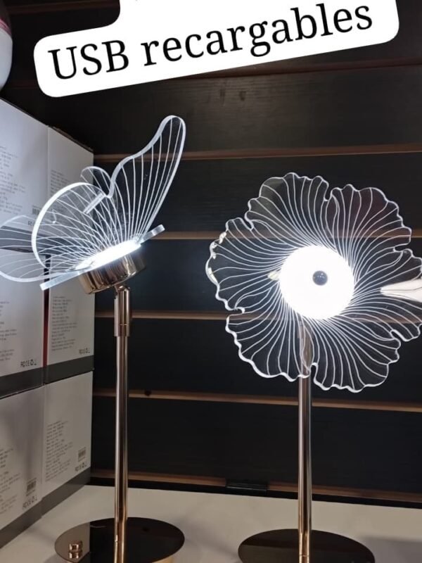 Lámpara USB recargable Mariposa o Flor